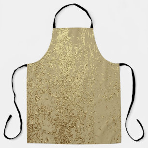 Gold grunge texture to create distressed effect apron