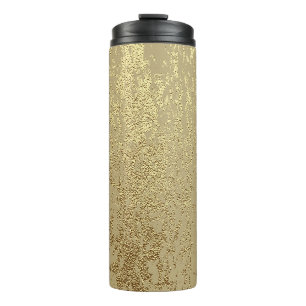 Gold grunge texture to create distressed effect thermal tumbler