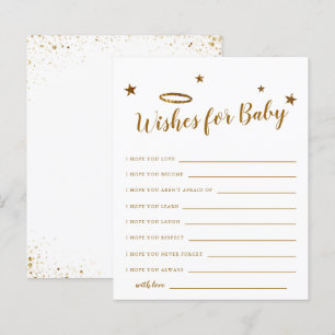 Gold Halo Heaven Sent Shower Wishes for Baby 