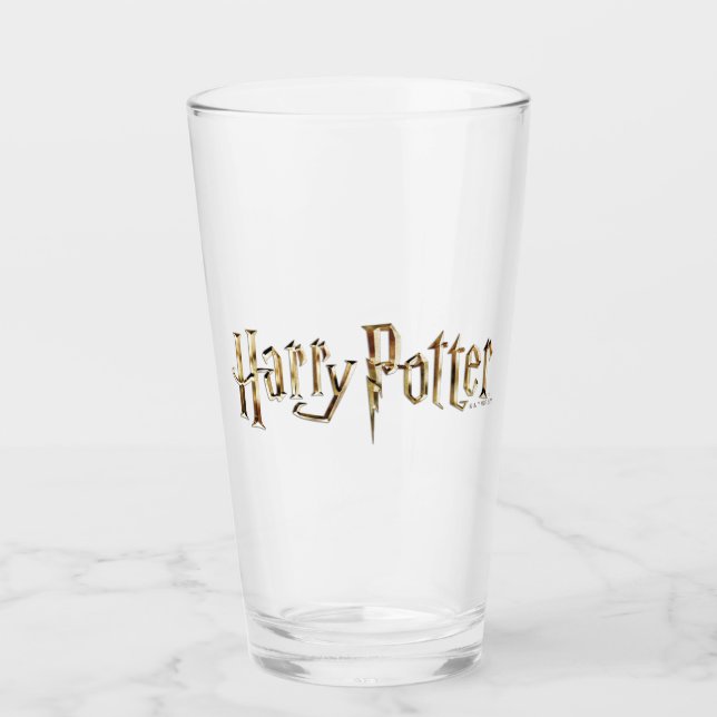 Gold Harry Potter Logo Glass (Front)