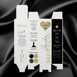 Gold Heart Bridesmaid Details Wine Gift Box<br><div class="desc">This Gold Heart Bridesmaid Details Wine Gift Box is perfect to gift your wedding party with all the details of the big day. Be sure to customize in full view to change colours to match your big day!</div>
