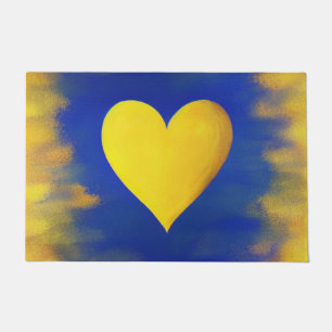 Gold Heart Doormat