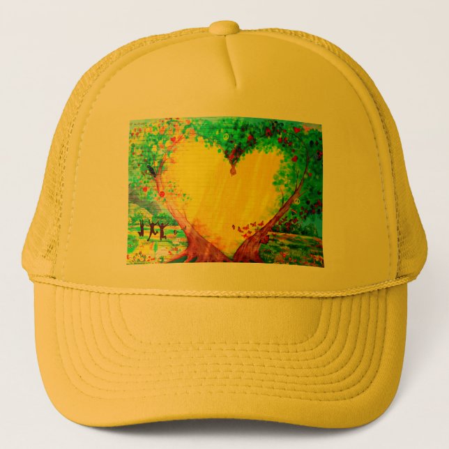 gold heart hat (Front)