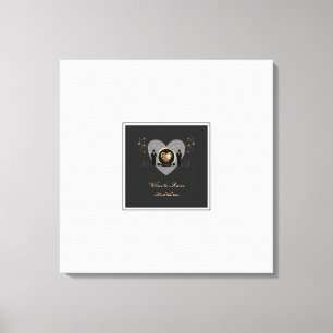 Gold Heart Homme Mariage Alternative Livre d'or
