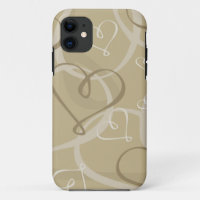 Gold heart pattern
