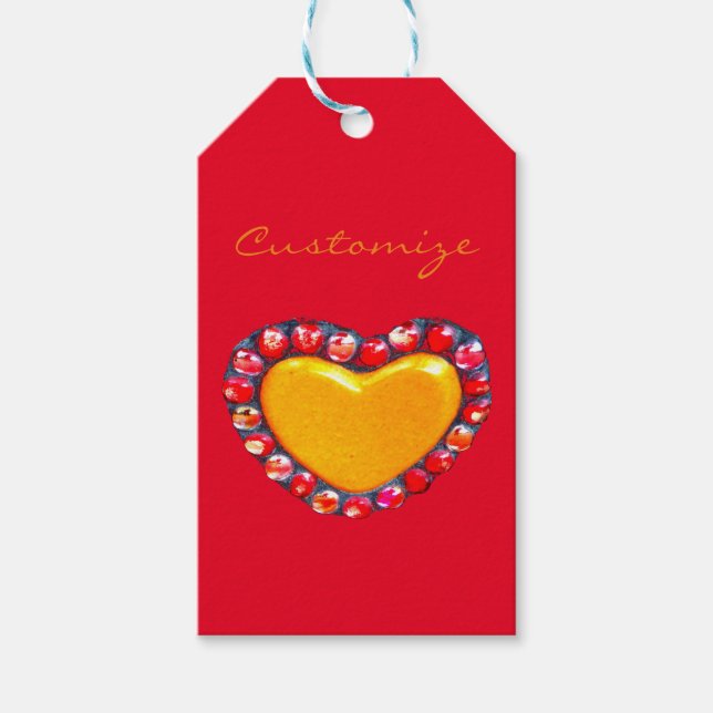Gold heart Thunder_Cove Gift Tags (Front)
