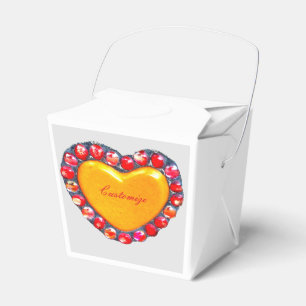 Gold heart Thunder_Cove Guitar Favor Box