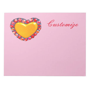 Gold heart Thunder_Cove Notepad