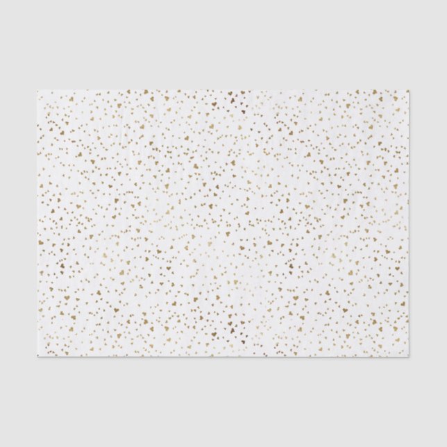 Gold Heart Tissue Paper (Front)