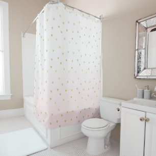 Gold Hearts Blush Pink Ombre