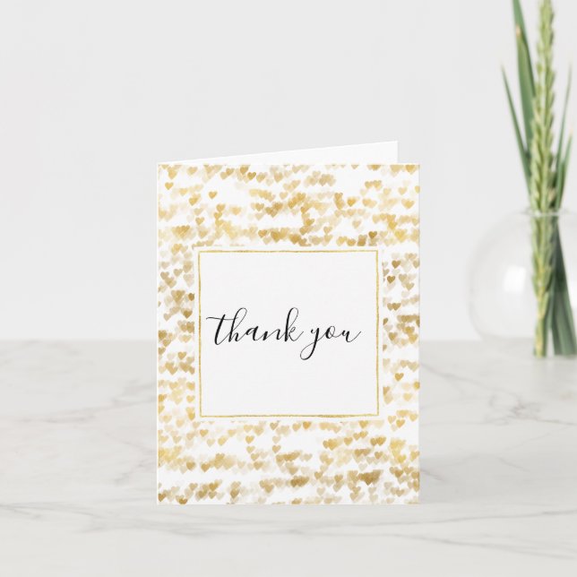 Gold Hearts Thank you (Front)