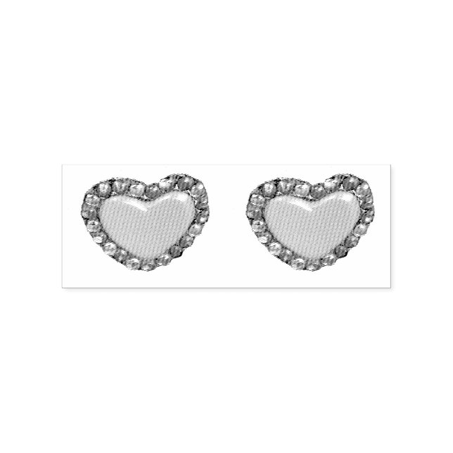 Gold hearts Thunder_Cove Rubber Stamp (Imprint)