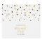 Gold Hexagon Confetti Retirement Party Favour