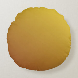 Gold Hexagon: Glitter Geometric Background. Round Pillow