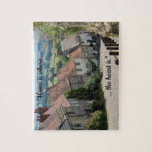 Gold Hill, Shaftesbury, Dorset Customisable Jigsaw Puzzle