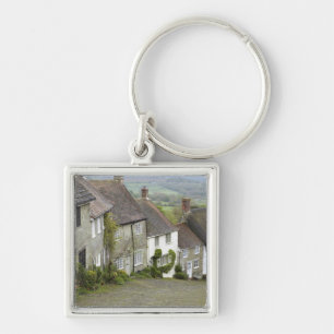 Gold Hill, Shaftesbury, Dorset, England, United Keychain