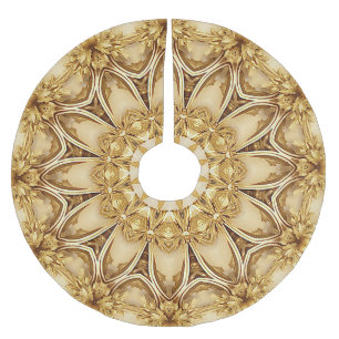 Gold Holiday Christmas Tree Skirt