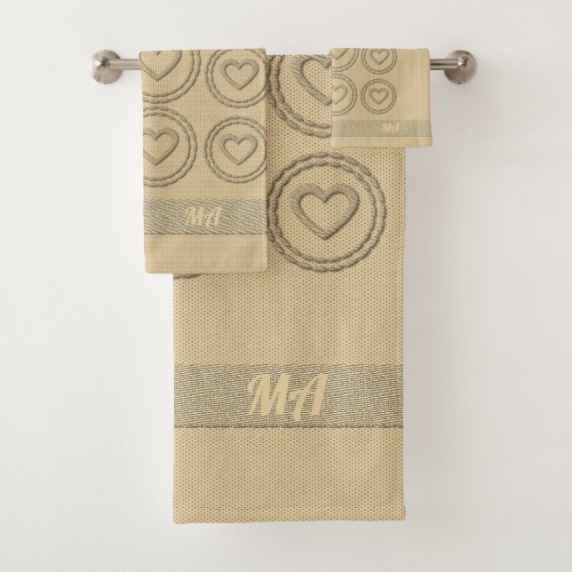 Gold Holiday Season Vibe Bath Towel Set (Insitu)