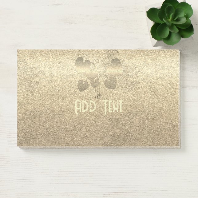 Gold Holiday Season Vibe Post-it Notes (Office)