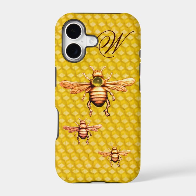 GOLD HONEY BEES MONOGRAM (Back)