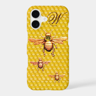 GOLD HONEY BEES MONOGRAM