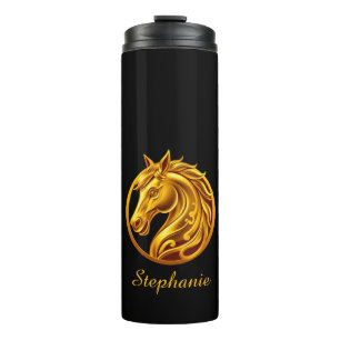 Gold Horse- Thermal Tumbler