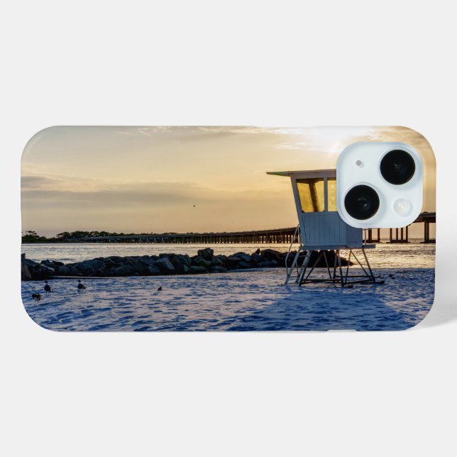 Gold Hour Destin East Pass iPhone Case (Back (Horizontal))