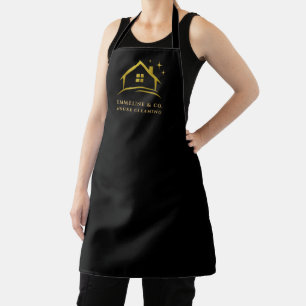 Gold House Cleaning Service House  Apron