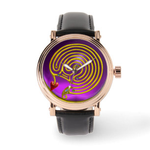GOLD HYPER LABYRINTH, Purple Watch