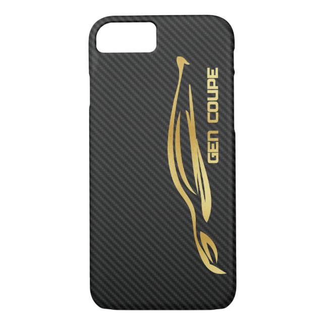 Gold Hyundai Genesis COUPE Logo Case-Mate iPhone Case (Back)
