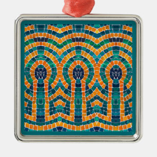 GOLD ICONS MOSAIC Premium Square Ornament