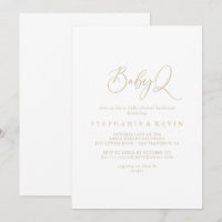 Gold Idyllic BabyQ Baby Shower Barbecue