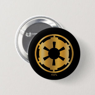 Gold Imperial Symbol 2 Inch Round Button