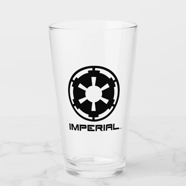 Gold Imperial Symbol Glass (Front)