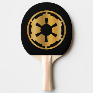 Gold Imperial Symbol Ping Pong Paddle