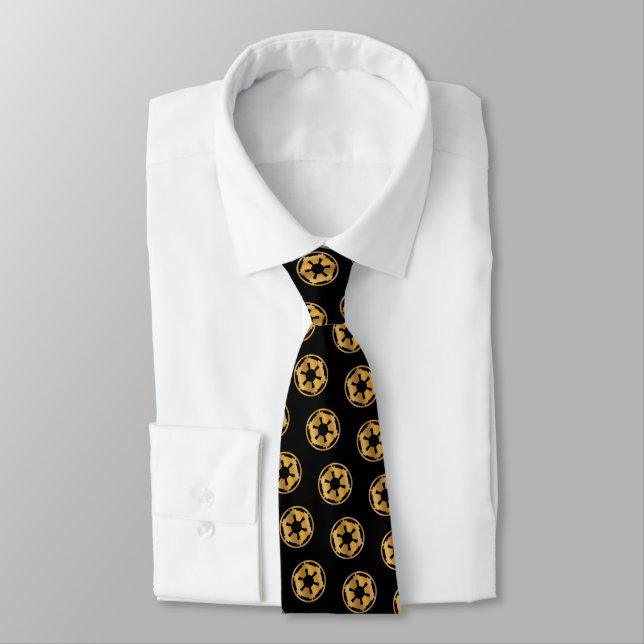 Gold Imperial Symbol Tie (Tied)