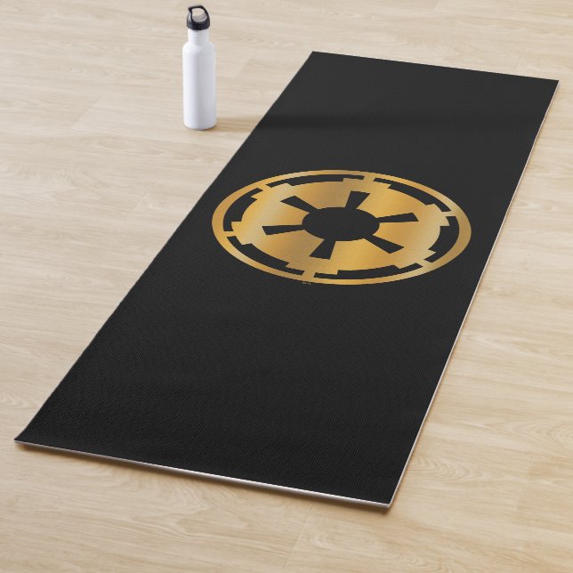 Gold Imperial Symbol Yoga Mat (In Situ)