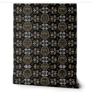 Gold inca Aztec Home Decor Wallpaper