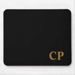 Gold Initial Mouse Pad