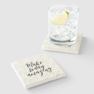 Gold Inspirational Amazing Stone Coaster