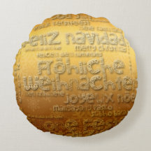 Gold International Weihnachten Navidad R Coussin