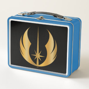 Gold Jedi Symbol Metal Lunch Box