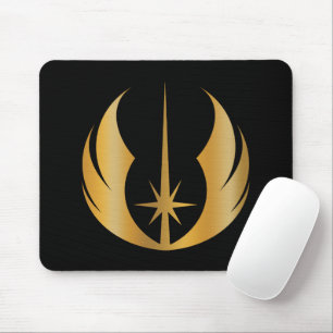 Gold Jedi Symbol Mouse Pad
