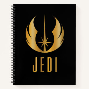 Gold Jedi Symbol Notebook