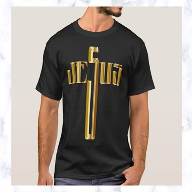 Gold Jesus T-Shirt (Creator Uploaded)