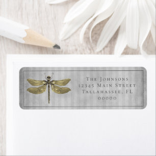 Gold Jeweled Dragonfly Wedding