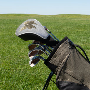 Gold Jewelled Butterfly Golf Head Cover