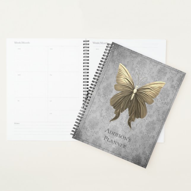 Gold Jewelled Butterfly Planner (Display)