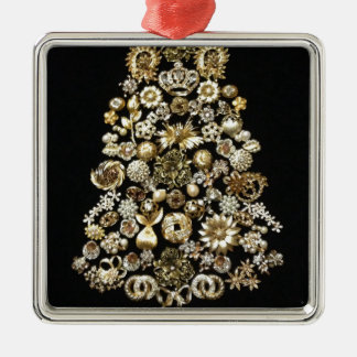 Gold Jewellery Christmas Tree Metal Ornament