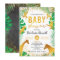 Gold Jungle Animals Safari Boy Baby Shower